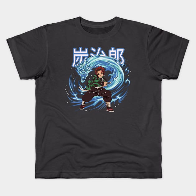 Tanjiro - Demon Slayer Kids T-Shirt by semburats